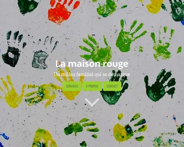 Capture d'écran du site du milieu familial La Maison Rouge