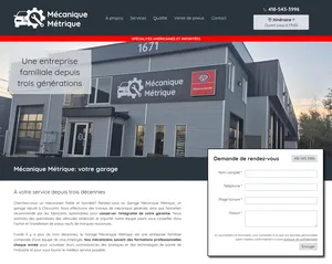 Capture d'écran du site mecaniquemetrique.com