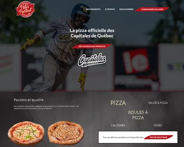 Capture d'écran du site internet patespartout.com